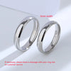 Buyee Silver Couples Ring Sets Can Engrave Name Simple White Ring Finger for Women Men Jewelry Circle - Image 7