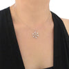 Snowflake Pendant Necklace Lady Silver Color Bright Zirconia Accessories for Winter Party Female Delicate Jewelry - Image 4