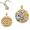 Silver Lucky The Twelve Zodiac Signs Golden Disc Pendant Necklace For Women Jewelry Birthday Gift - Image 31