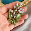 Enamel Brooch with Pearl Accents in Multiple Designs - Image 17