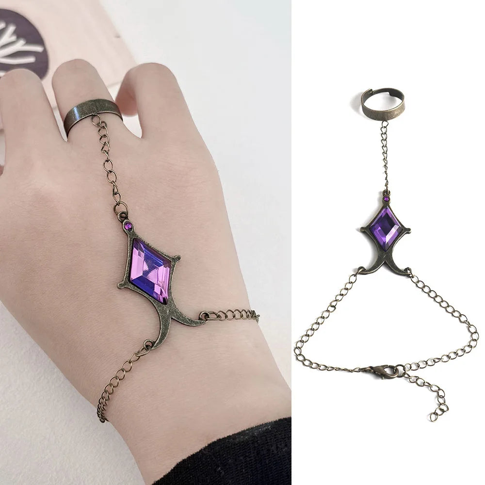 Anime Magica Akemi Homura Cosplay Soul Gem Bracelet Props Hand Chain Jewelry Bracelets Accessories Ring Bracelet - Image 1