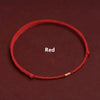 Hand Braided Red Rope Bracelet Copper Lucky Bead Hand Rope Couple Bracelet Simple Buckle Ethnic Female Accessory - Image 8