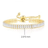 Simple Tennis Bracelet For Women Rectangle Zircon Silver Color Adjustable Bracelets On Hand Friend Gift Jewelry - Image 37