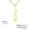 Ogham Necklace Strength Wisdom Love Ancient Irish Tree Alphabet Nordic Amulet Stainless Steel Jewelry - Image 10