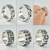 1PC Steel Metal Glossy Rings for Men Geometric Width Signet Square Finger Punk Style Ring Jewelry Gifts - Image 1