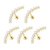 1/5PCS Titanium Zircon Labret Lip Ring Internally Thread Ear Tragus Cartilage Helix Daith Lobe Piercing Earrings Stud for Women - Image 16