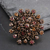 Colored Rhinestone, Snowflake Dandelion Brooch - Image 3