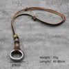 Men Women's Trible Multi-layer Vintage Double Circles Pendant Leather Weaved Punk Necklace Jewelry Necklaces - Image 3
