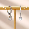 Simple Classic Square/Heart/Pear Cubic Zirconia Dangle Earrings for Women Timeless Style Wedding Eternity Jewelry - Image 4