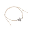 Women Retro Hemp Rope Turtle Anklet Hand-woven Ancient Silver Color Turtle Beach Anklet - Image 8