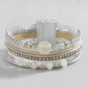 Two Tone Geometric Square Beads Chain Bracelets for Women Multilayer Silver Color Link Bangle Bracelet Charm Jewelry - Image 10