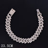 Hip Hop Iced Out Prong Cuban Link Chain Anklet For Women Gold Silver Color Prong Rhombus Cuban Anklets Bracelet Jewelry - Image 12