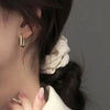 Silver geometric square Earrings Simple Temperament Semale Sexy Jewelry Gift - Image 2