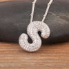 Light Aesthetic 26 A-Z Letters Sparkling Zircon Pendant Necklace Initials Alphabet For Women Lucky Jewelry Accessories - Image 6