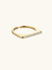 Dplaopa Silver Zircon CZ Irregular Open Adjustable Ring Party Women Casual Jewelry Gift - Image 4