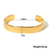 Glossy Opening Chunky Wide Stainless Steel Cuff Bangle Bracelet For Women Men Stackable Charms Jewelry - Image 7