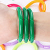 3Pcs Bohemain Acrylic Bamboo Stackable Bracelets Set for Women Marble Color Stretchy Resin Tube Beads Bracelet Bangles Jewelry - Image 11