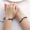 Yin Yang Braided Rope Bracelet Set of 2 for Couples Adjustable - Image 2