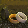 Titanium Steel 8MM Grid Mesh Ring Woman For Men Simple Multi-color Jewelry Party Gifts - Image 4