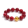 Multi-color Resin Round Beads Chain Statement Necklace Bracelet Stainless Steel Handmade Daily Jewelry Gift - Image 12
