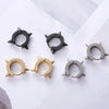 1Pair Punk Stainless Steel Round Circle Hoop Earrings For Men Women Not Fade Clip Earrings Hip Hop Male Jewelry - Image 5