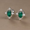 Tiny Green Crystal Stainless Steel Cartilage Stud Earrings 2 Pieces - Image 9