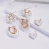 3 Pcs Delicate Imitation Pearl Heart Design Hoop Earrings Vintage Elegant Style Female Dating Earrings Set Jewelry Gifts - Image 5
