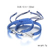 2Pcs/Set Multicolor Number 8 Infinity Lucky Bracelet For Women Men Friendship Handmade Braided Rope Charm Couple Bracelet Gifts - Image 6
