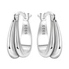 U Shape Hoop Earrings in Many Styles - Image 12