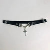 Punk Dark Cross Starburst Collar Choker Gothic Star Pattern Neck Collar Necklace Accessories for Unisex Party Daily Wear - Image 6