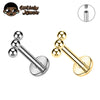 1/10pcs Titanium Beads Labret Piercing Ear Flat Tragus Cartilage Helix Conch Earring Lip Nose Piercing Body Jewelry - Image 1
