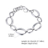 Stainless Steel Oval Links Chain Bracelets for Women Girls, Dainty Simple Metal Links Wristband Jewelry - Image 8