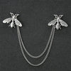 Man Suit Shirt Collar Tassel Chain Lapel Pin Brooch Dragon Badge Retro Pins Wedding Dress Party Dance Neckware Accessories Gifts - Image 3
