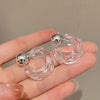 Korean Clear Acrylic Geometric C-shaped Hoop Earrings for Women Girls Trends Hanging Earrings Party Travel Jewelry Gift - Image 10