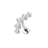 Cubic Zirconia Labret Stud 16G Internally Threaded for Lip Tragus and Helix - Image 9