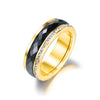Titanium Steel and Ceramic Ring with Cubic Zirconia in US Sizes 6 to 9 - Image 7