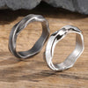 Mobius Ring for Men, Oxidized Twisted Stainless Steel Finger Band,Retro Endless Love Anniversary Gift for Him - Image 6