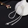 45-60cm Silver 1MM/2MM/3MM Snake Chain Necklace For Men Women Jewelry for pendant - Image 4