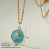 Bohemian Enamel Moon Star Necklace For Women Cute Shell Heart Collars Stainless Steel Long Chain Choker Summer Beach Jewelry - Image 8