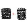 Bracelet Viking Bracelet For Men Hand Bracelets Woven Skull Hand Jewelry Adjustable Leather Set viking man bracelet - Image 30