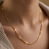 Silver Gold 1mm Snake Chain Necklace, 16–30 Inches, Women's Christmas Party Gift Jewelry - Image 1