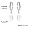 Stainless Steel Gold Color Pendant Hoop Earrings Heart Hexagon Snake Cross Butterfly Flower Bird Jewelry Gift - Image 17