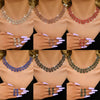 Ladies' Banquet Style Vine Full Diamond Necklace Earrings Two Piece Set Wedding Party Banquet Women's Accessories - Image 6
