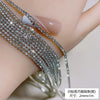 100/50cm Long Crystal Chain Nail Charms 1.5/2mm Shinying Clear/AB Diamond Nail Art Metal Steel French Manicure Crystal - Image 14