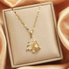 Full Rhinestone Christmas Tree Snowflake Pendant Necklace For Women Zircon Star Sweater Collarbone Chain Jewelry - Image 1