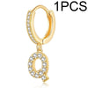 A-Z Letters Initial Pendant Earrings Hoop Earrings Men Golden Color Jewelry Earring Alphabet Name Earrings Women 1pcs - Image 13