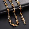 8mm Chic Stainless Steel Chunky Necklace Link Lip Knot Chain for Men Women Punk Hiphop Boy Gold Color Heavy Metal Jewelry Choker - Image 8