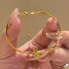 Creative Plum Blossom Cuff Bangles for Women Silver Color Floral Open Bracelet Wristband Wedding Jewelry - Image 10