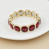 crystal bracelet For Women colorful Geometric rhinestone square elastic thread red white pink bracelet boho style - Image 28