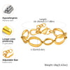 Stainless Steel Oval Links Chain Bracelets for Women Girls, Dainty Simple Metal Links Wristband Jewelry - Image 5
